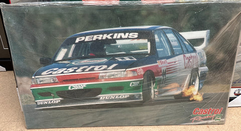 1993 Larry Perkins Castrol Racing VP Poster mounted to board