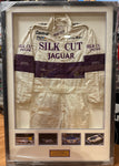 Larry Perkins Silk Cut Jaguar 1988 TWR Le Mans 24 Hour Framed Racing Suit