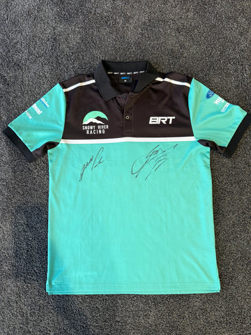 Snowy River Racing BRT Polo Shirt signed by James Courtney & Jack Perkins