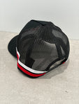 Perkins Engineering Red and White Striped Trucker Cap