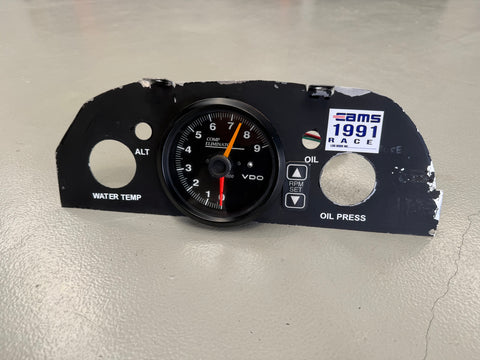 VDO Comp Eliminator Tacho 9000RPM Ex-PE013 including mounting dash fascia suit VN/VP