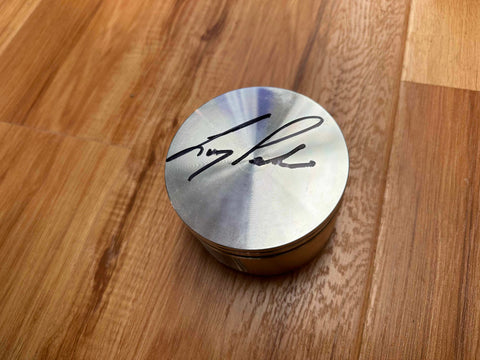 Brand New JE Pistons signed by Larry Perkins