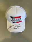 Perkins Motorsport Retro Truckers Cap Signed by Larry Perkins
