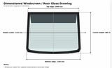 BRAND NEW PILKINGTON REAR WINDSCREEN
