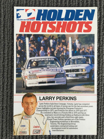 Holden Hotshots Larry Perkins Autograph Card